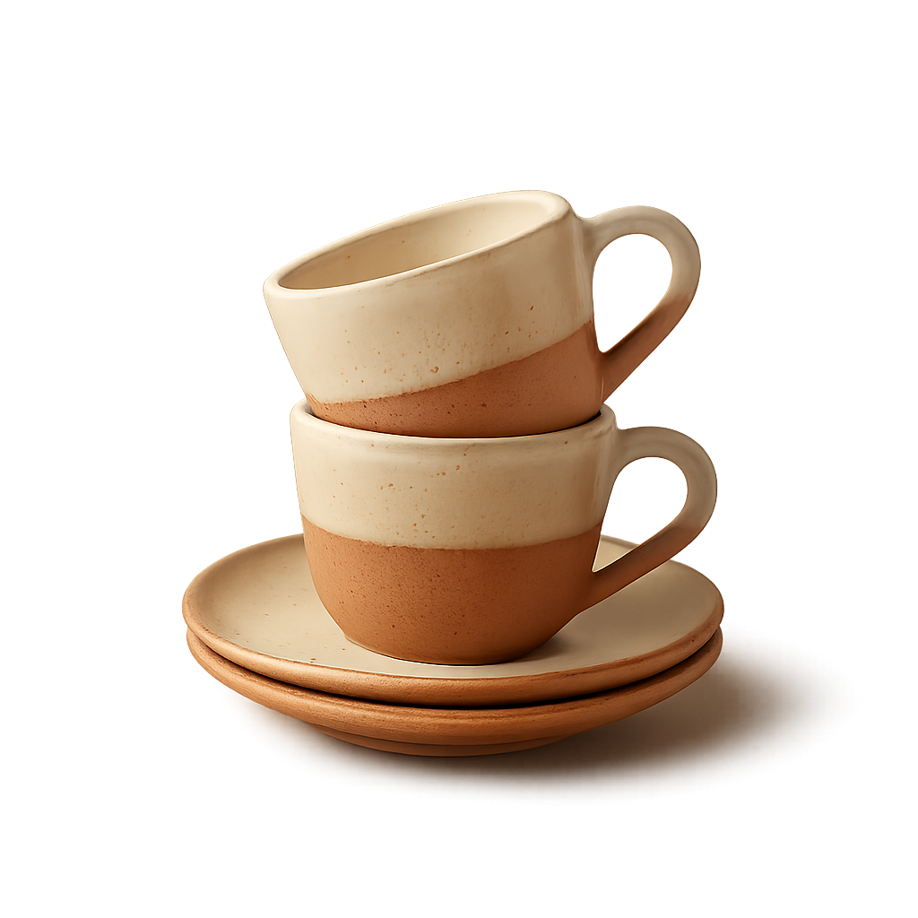 Ceramic Espresso Cups · Set of 2