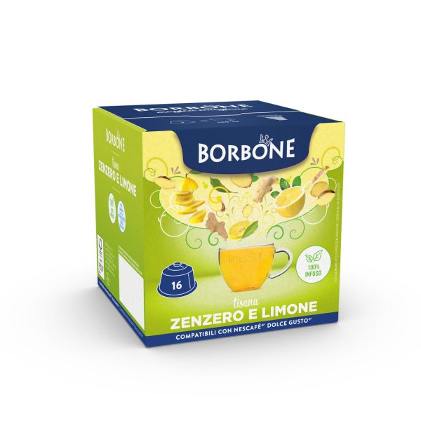 BORBONE Ginger And Lemon Herbal Tea Capsules